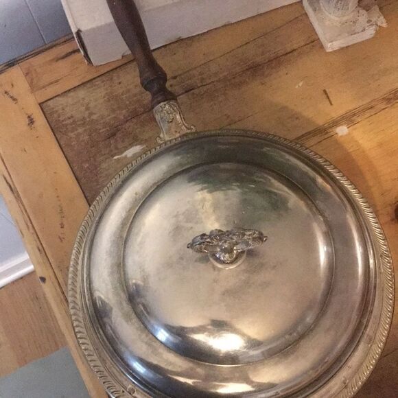 Vintage silver plated frying pan - Picture 5 of 10